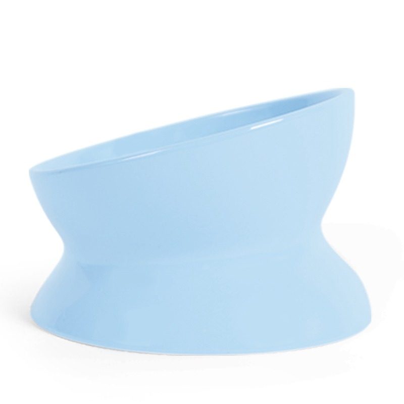 Dual-Use Ceramic Cat Bowl - Ceramic bowl and saucer that work as one or two