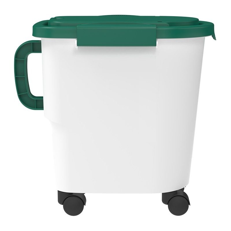 Sealed Food Storage Barrel - Large-capacity airtight barrel with measuring cup