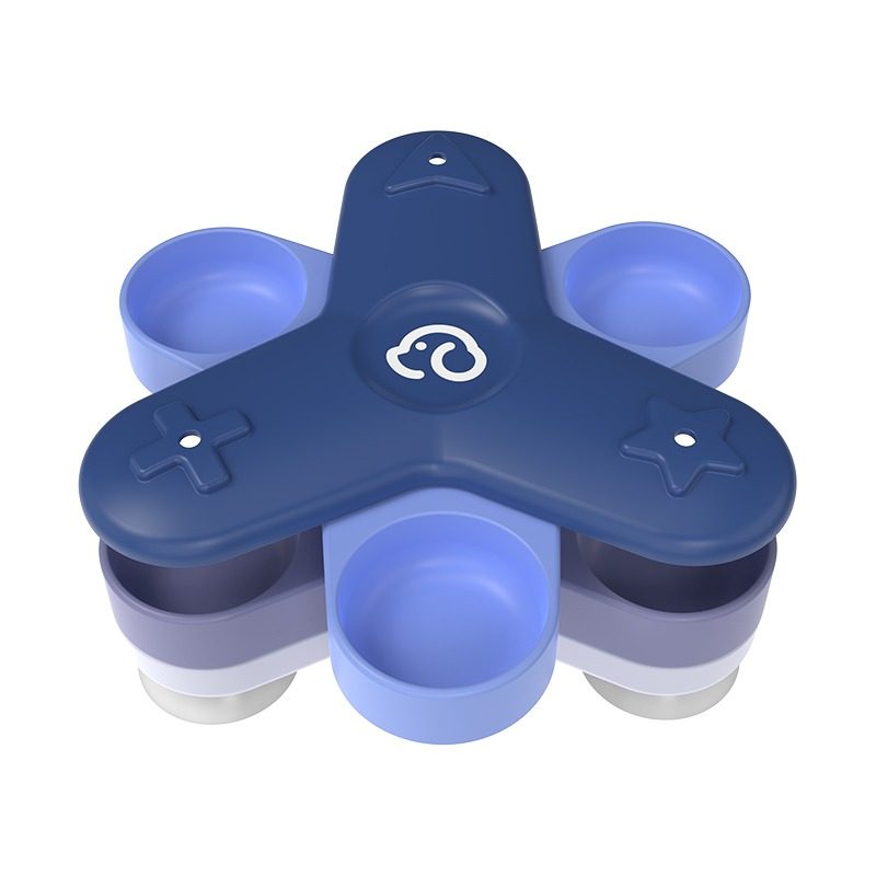 Tri-Rotating Treat Puzzle Toy - Three-layer spinning puzzle for curious minds